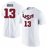 Men's USA Basketball James Harden Nike White Name & Number T-Shirt,baseball caps,new era cap wholesale,wholesale hats